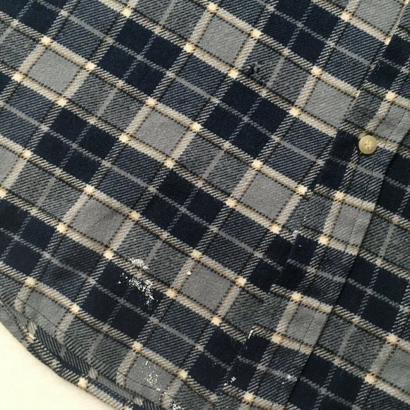 #EE Bugle Boy Originals Casual Long Sleeve Plaid Shirt Mens XL X-Large spackled - Picture 6 of 8